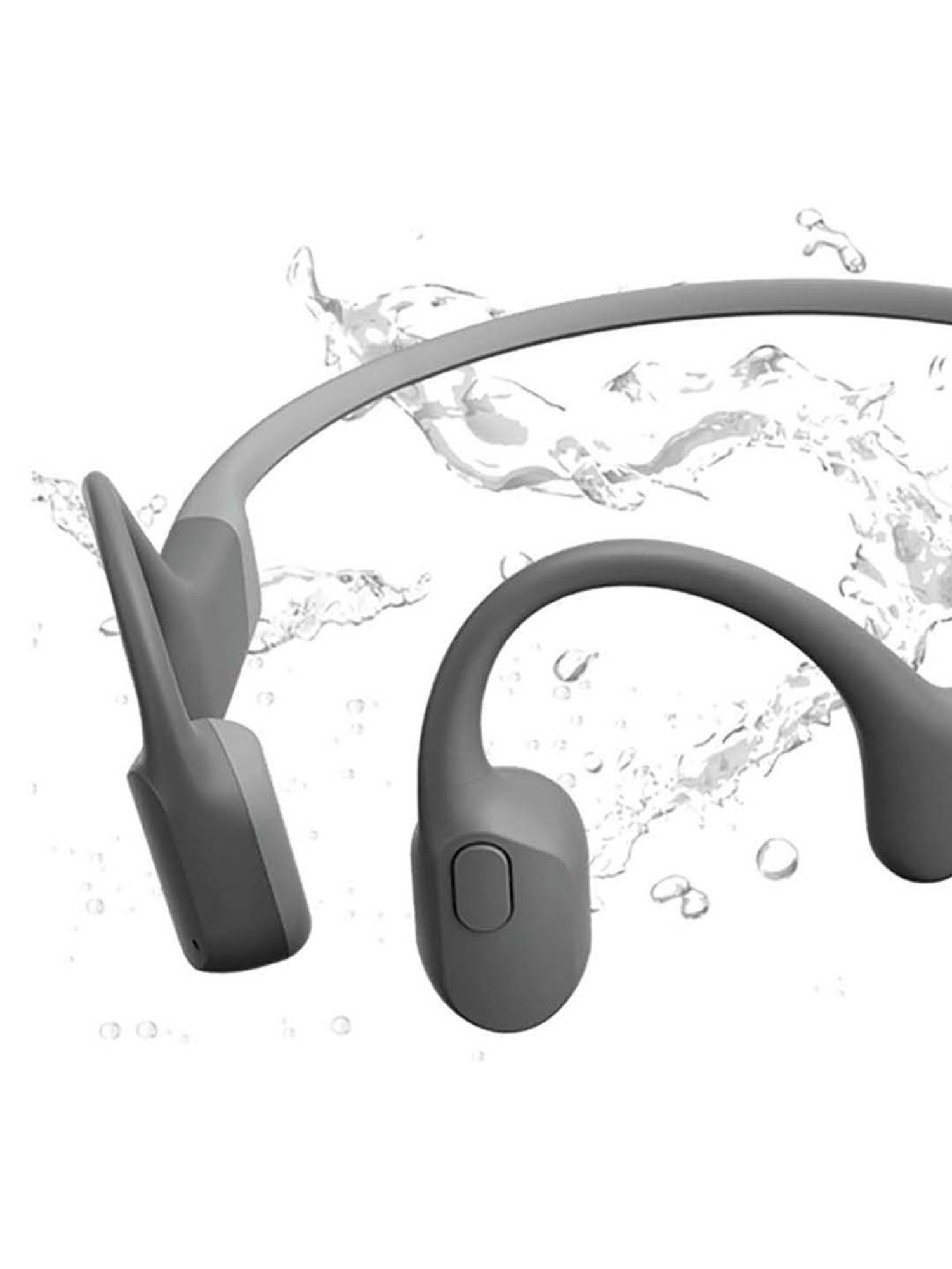 Shokz OpenRun Open-Ear Bone Conduction Sport Headphone (Gray)