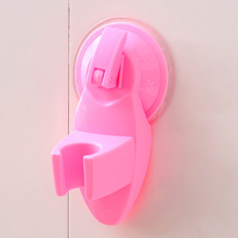 New Shower Room Bathroom Suction Type Chuck Holder Fixed Wall Mount Bracket (Orange)