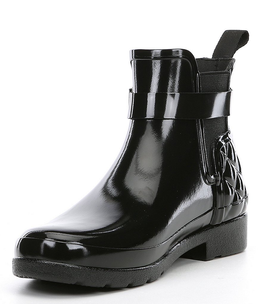 Hunter Refined Slim-Fit Quilted Gloss Chelsea Rain Boots