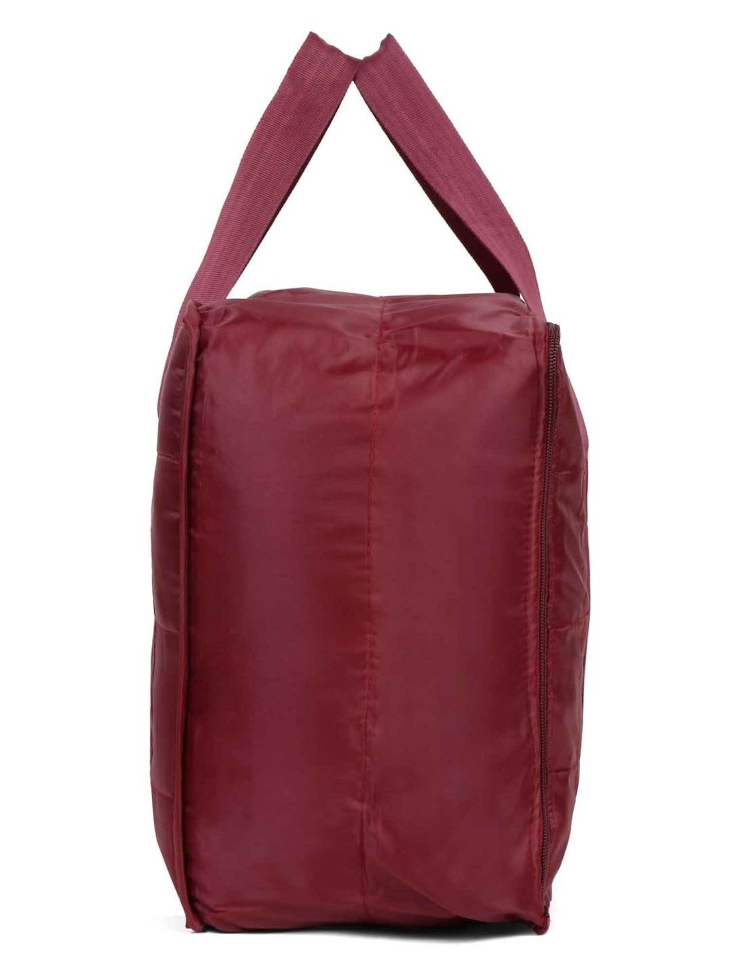 HOSTA HOMES Maroon Pvc Parachute Material Zipper Bag