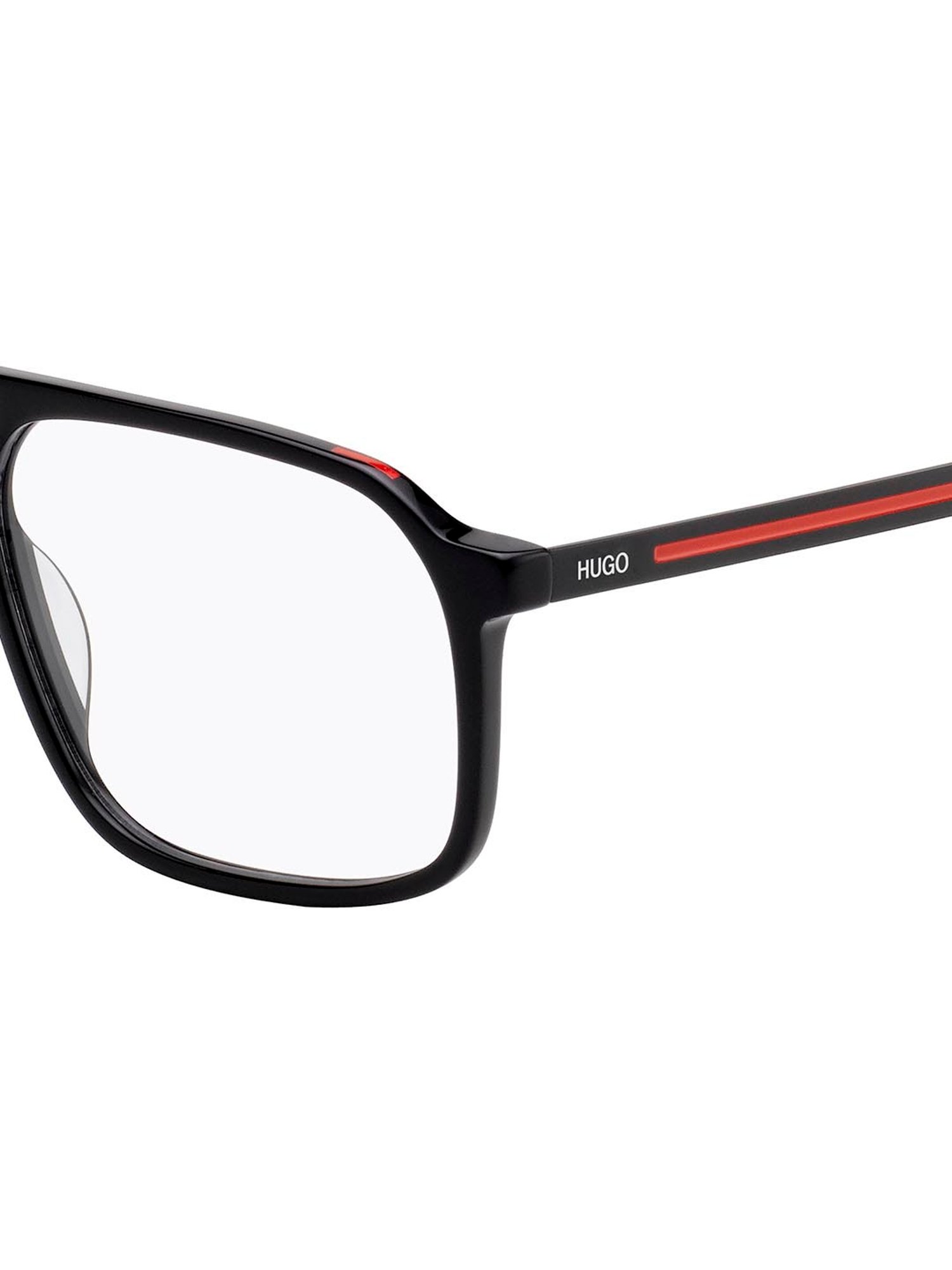HUGO Black Pilot Eye Frames for Men