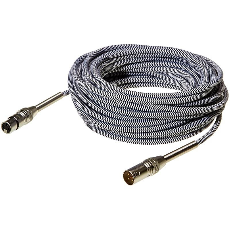 Basics 3 Pin Microphone Cable Pack of 2 50 Feet Silver