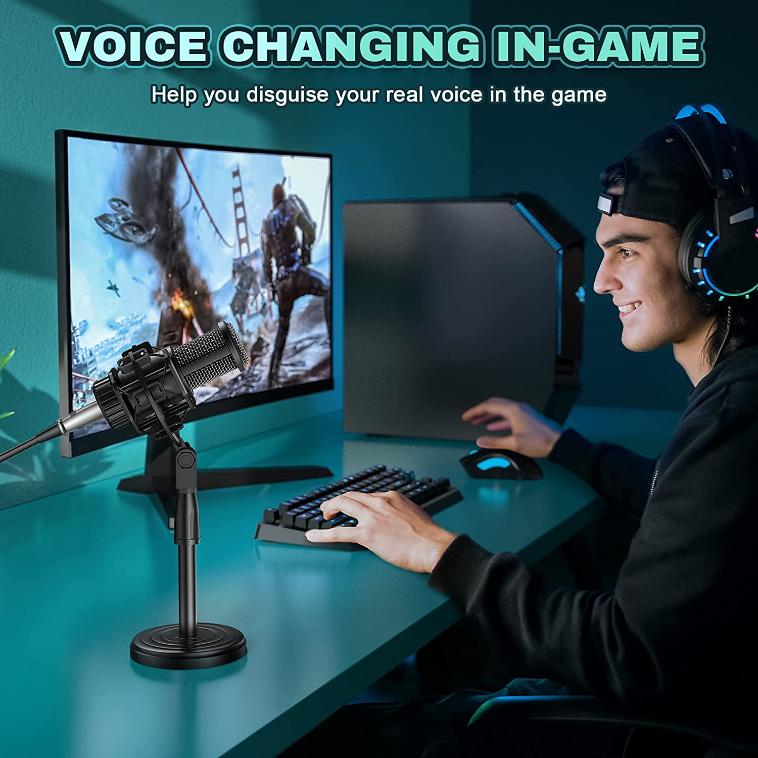 gold--BM800 Professional Suspension Microphone Kit Studio Live Stream Broadcasting Recording Condenser Microphone Set