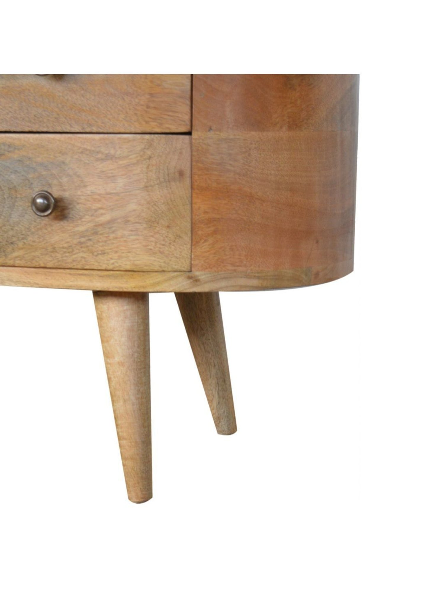 Artisan Furniture Brown Rounded Entertainment Unit (Natural Oak-ish Finish)