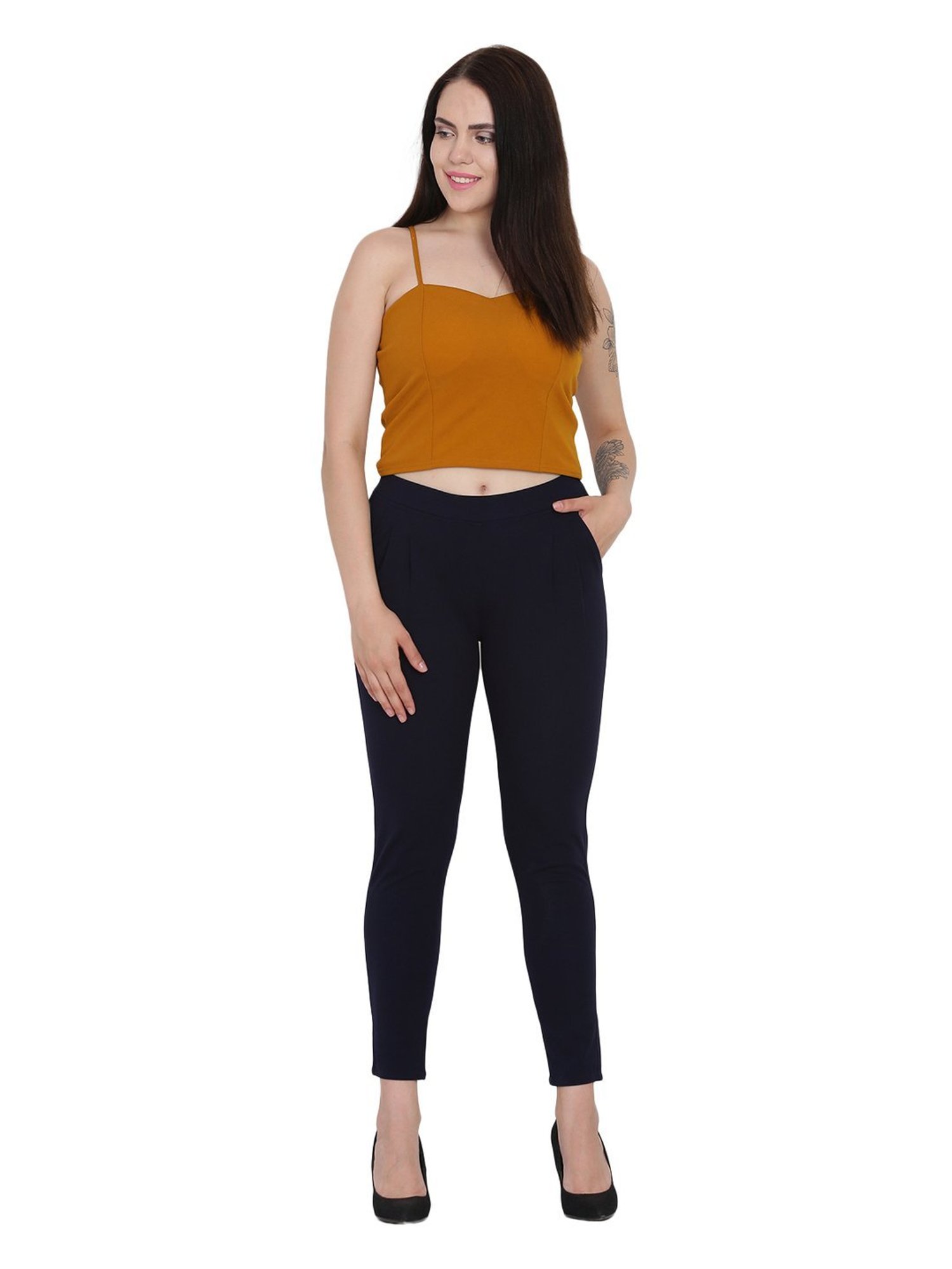 Westwood Navy Cotton Trousers