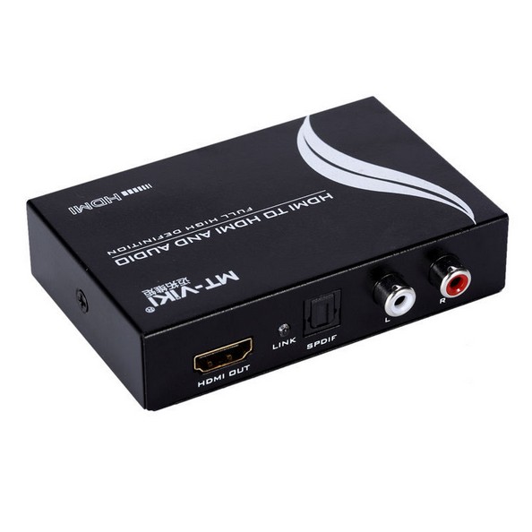 MT-HA12 HDMI Convert to Analog SPDIF Stereo L/R Audio Converter Splitter Decoder HDMI Audio Extractor