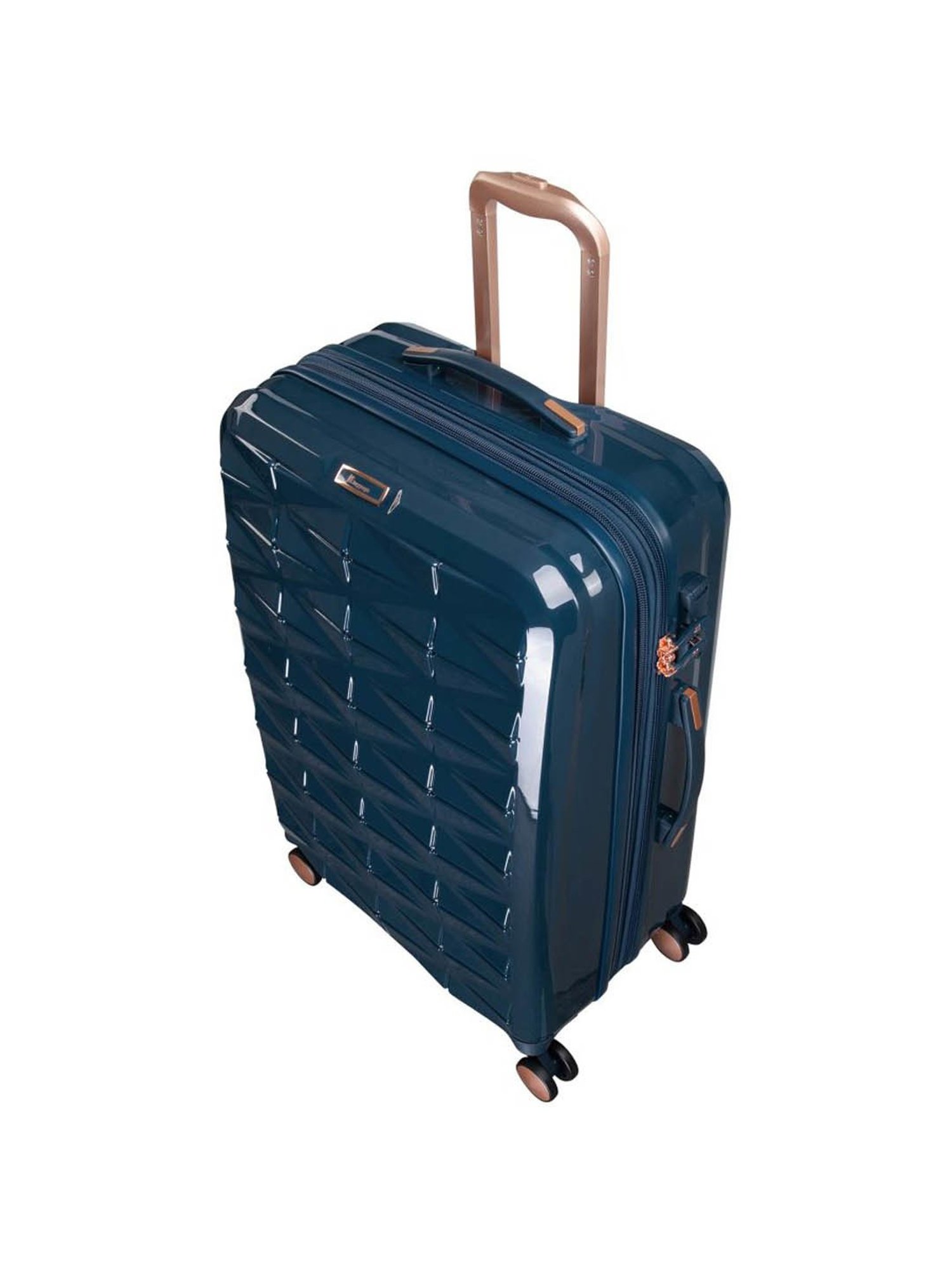 it luggage Certify Blue Combo-28 & 20 inches Expandable Hardsided Luggage Trolley with TSA Lock