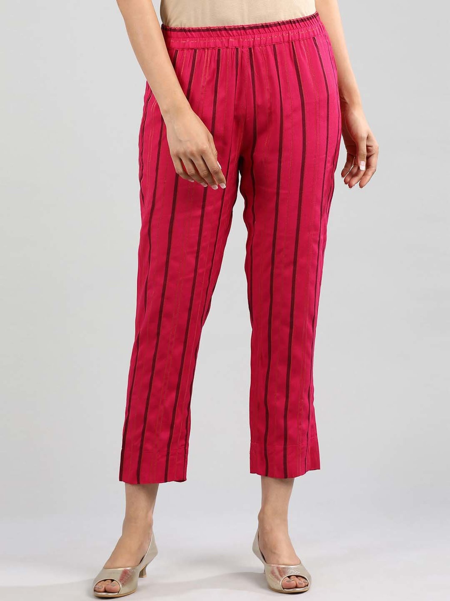 Castle Black Embroidered Palazzos