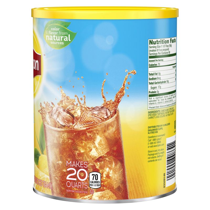 Lipton Lemon Sweetened Iced Tea Mix - 20 qt