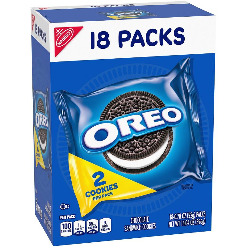 Oreo Chocolate Sandwich Cookies - Multipack - 18ct