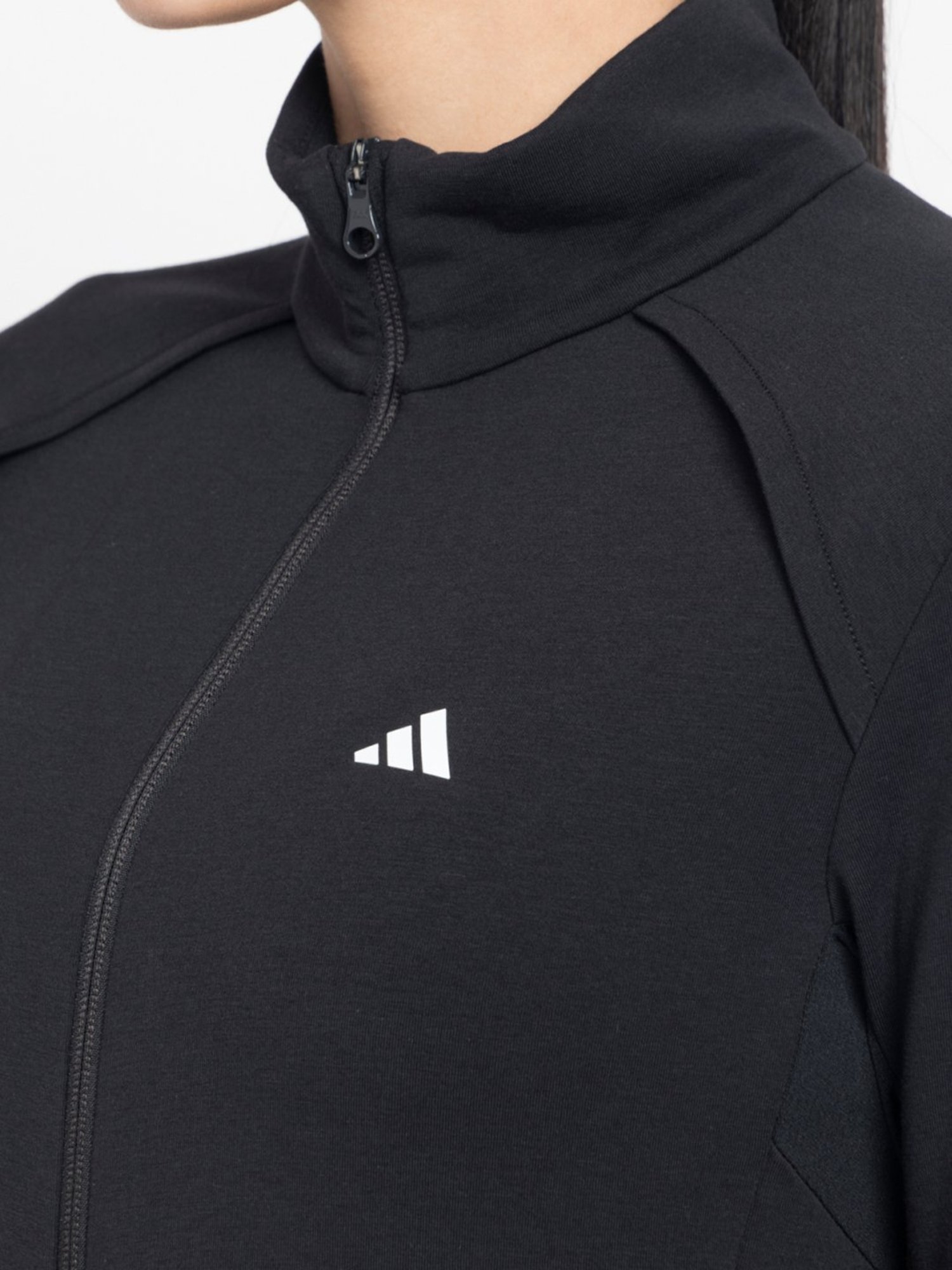 adidas Black Logo Print Sports Jacket