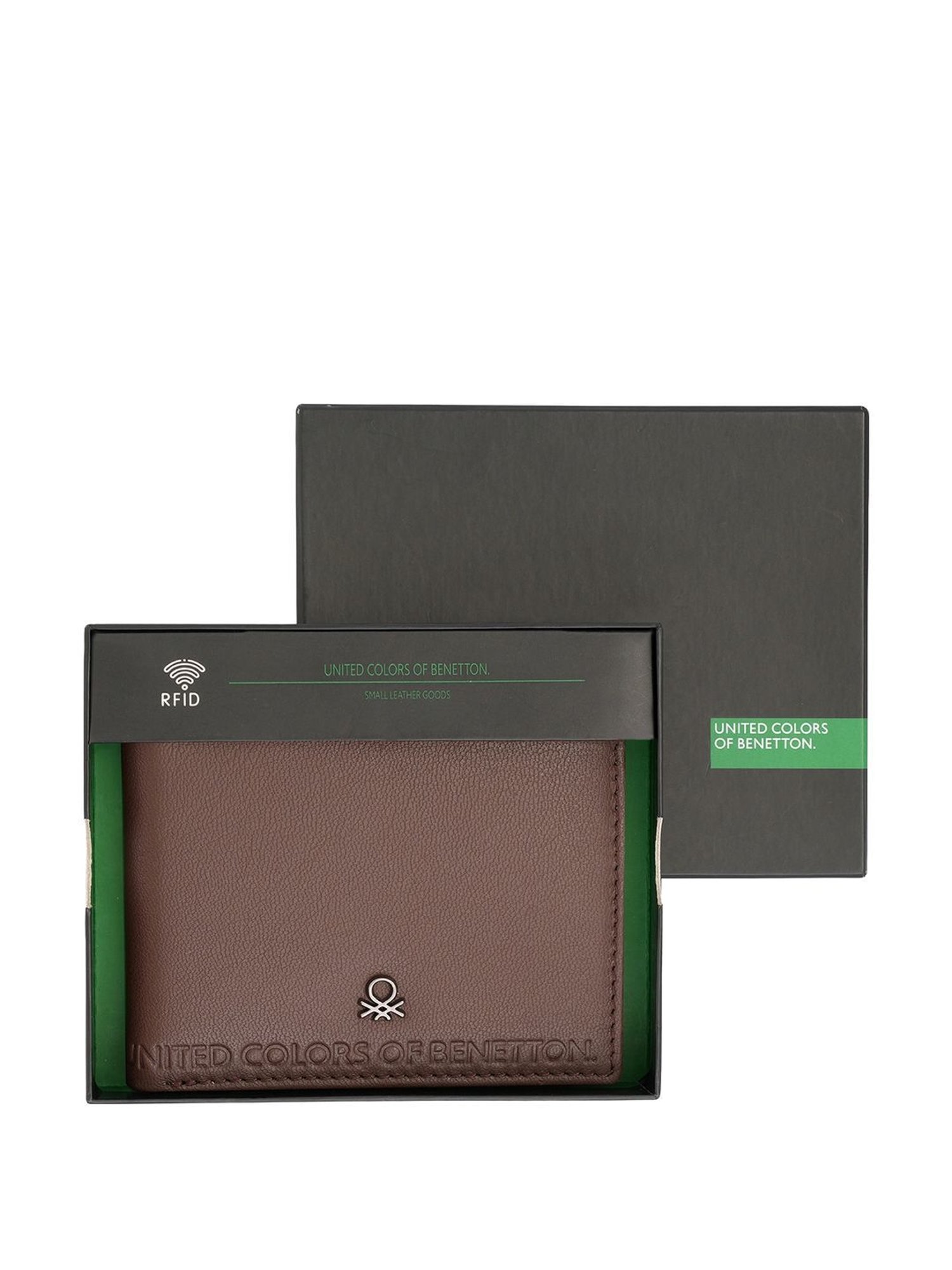 United Colors of Benetton Davle Brown Casual Leather Bi-Fold Wallet for men