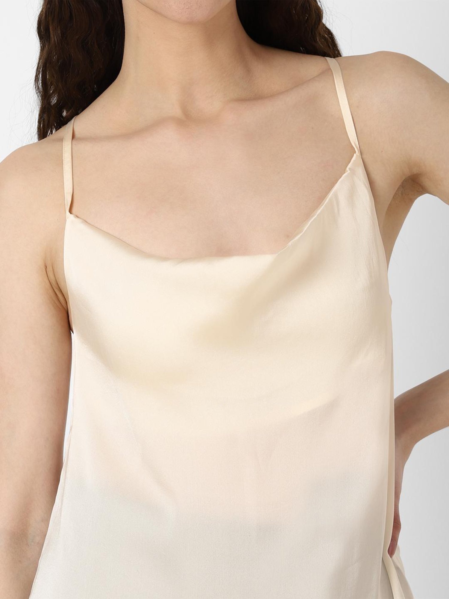 Forever 21 Cream Regular Fit Top