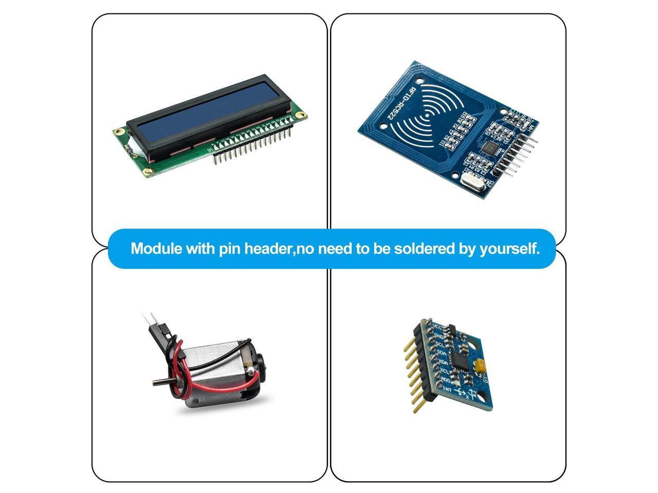 REXQualis Arduino UNO R3 Complete Starter Kit w/Detailed Tutorial for Arduino UNO