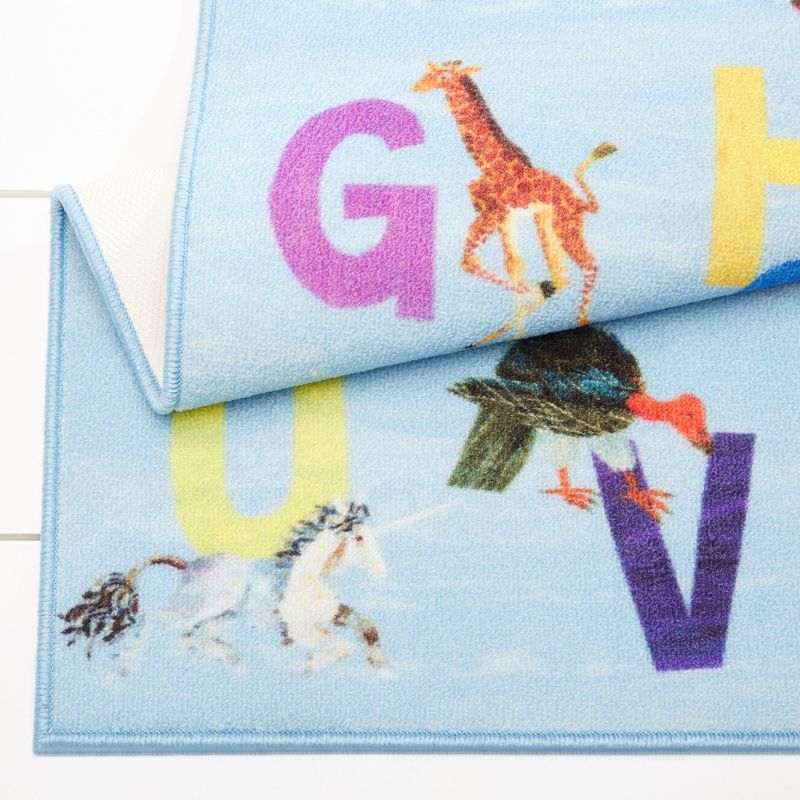 Eric Carle Alphabet Area Rug (6'6"x9'5") Blue - Home Dynamix
