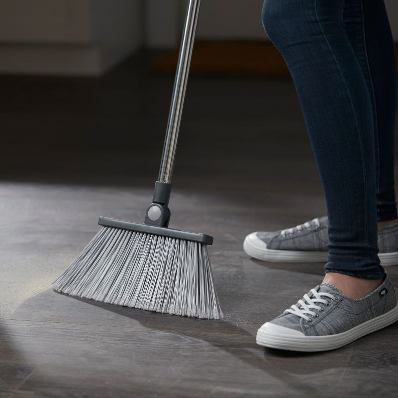 Deluxe Aluminum Handle Toilet Brush with Fully Removable Liner White - Bath Bliss