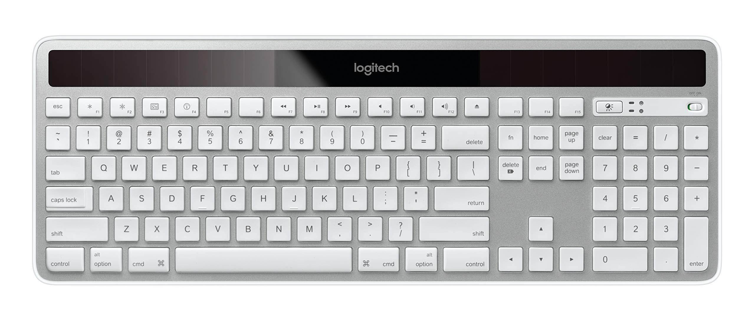 NEW Logitech 920-003472 K750 Thin Solar Wireless Keyboard KB for MAC SILVER