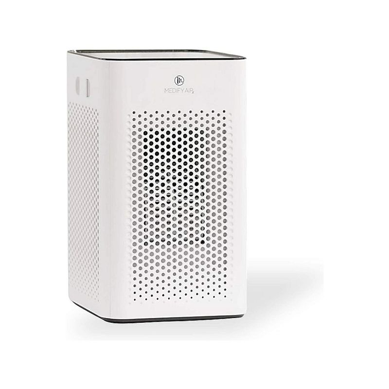 Medify Air MA-25-W2 Medical Grade Table Top Portable Air Cleaner Purifier Machine w/ True HEPA Filter, 3 Speeds, and 500 Sq Ft Coverage, White, 2 Pack
