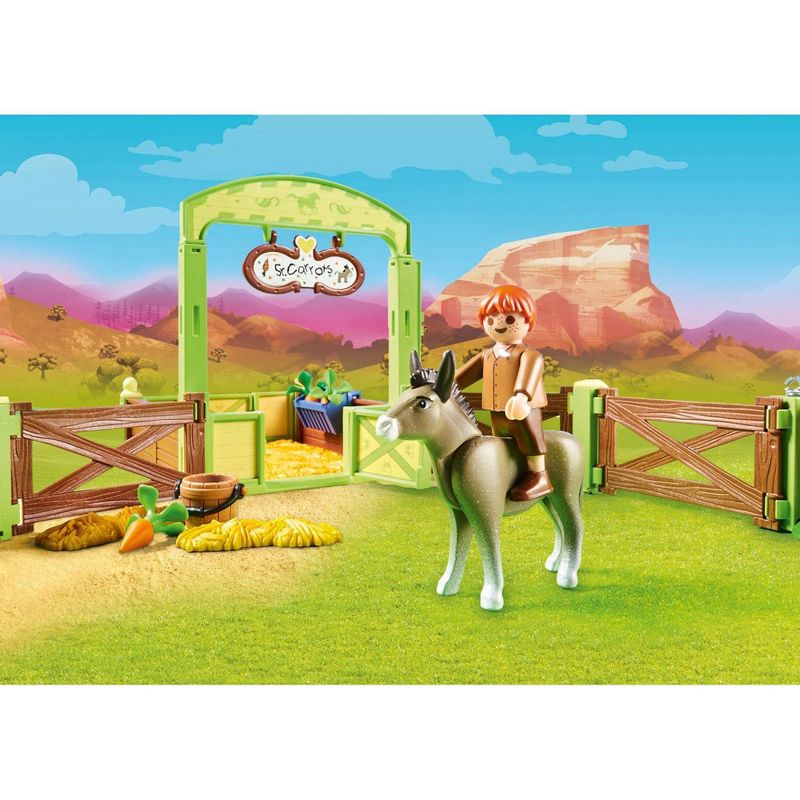 Playmobil Snips and Senor Carrots with Horse Stall