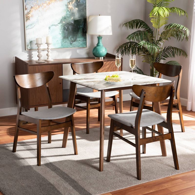 5pc Coya Rustic Bar Height Dining Set Natural - HOMES: Inside + Out