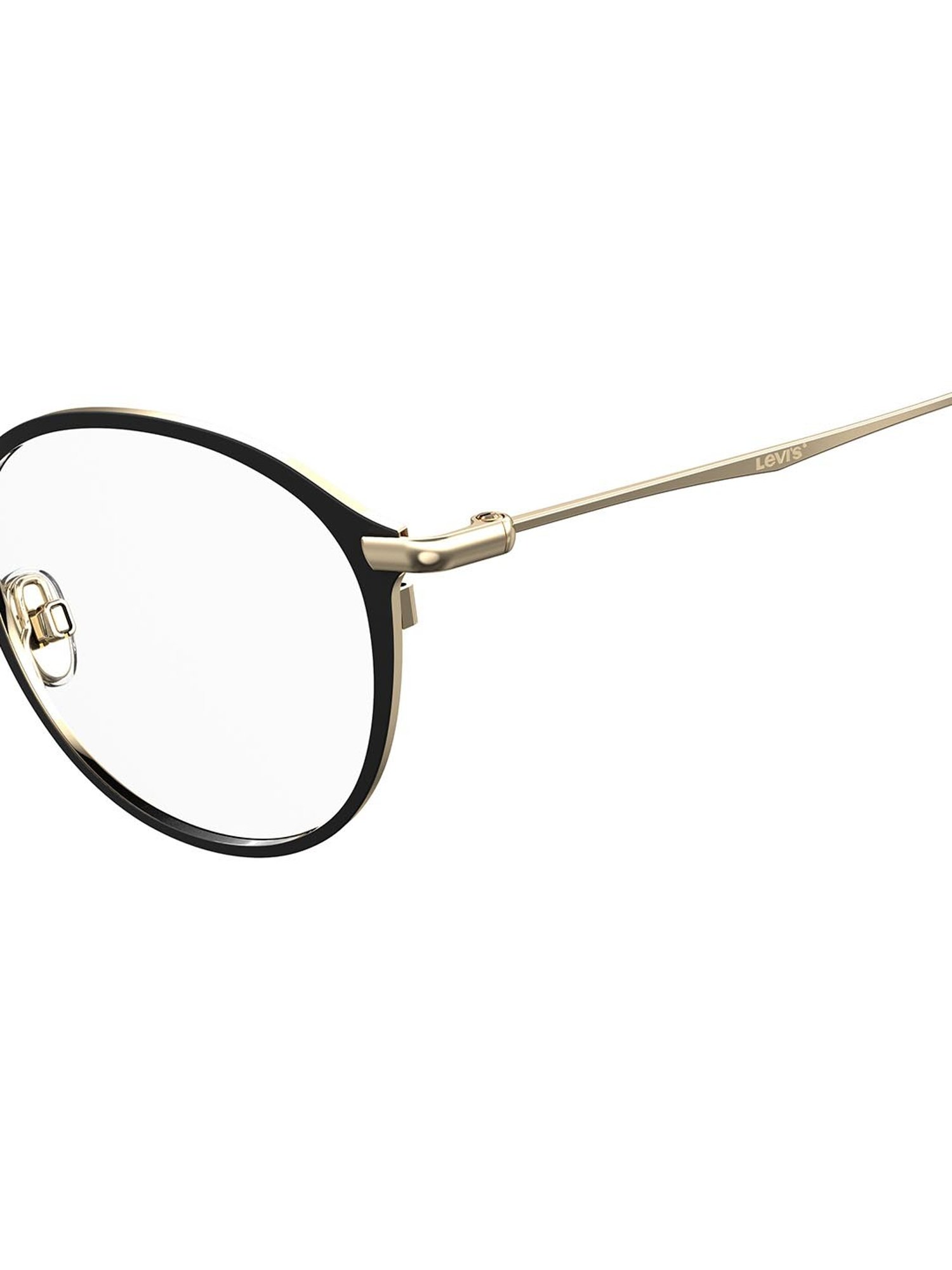 Levi's Black Oval Eye Frames for Men