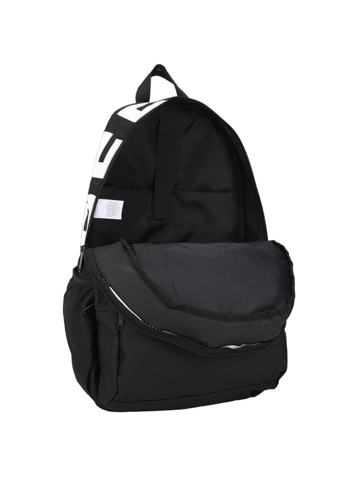 Reebok Black Polyester Solid Backpack