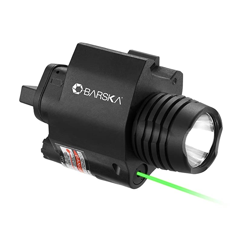 Laser with 200 Lumen Flashlight, Black