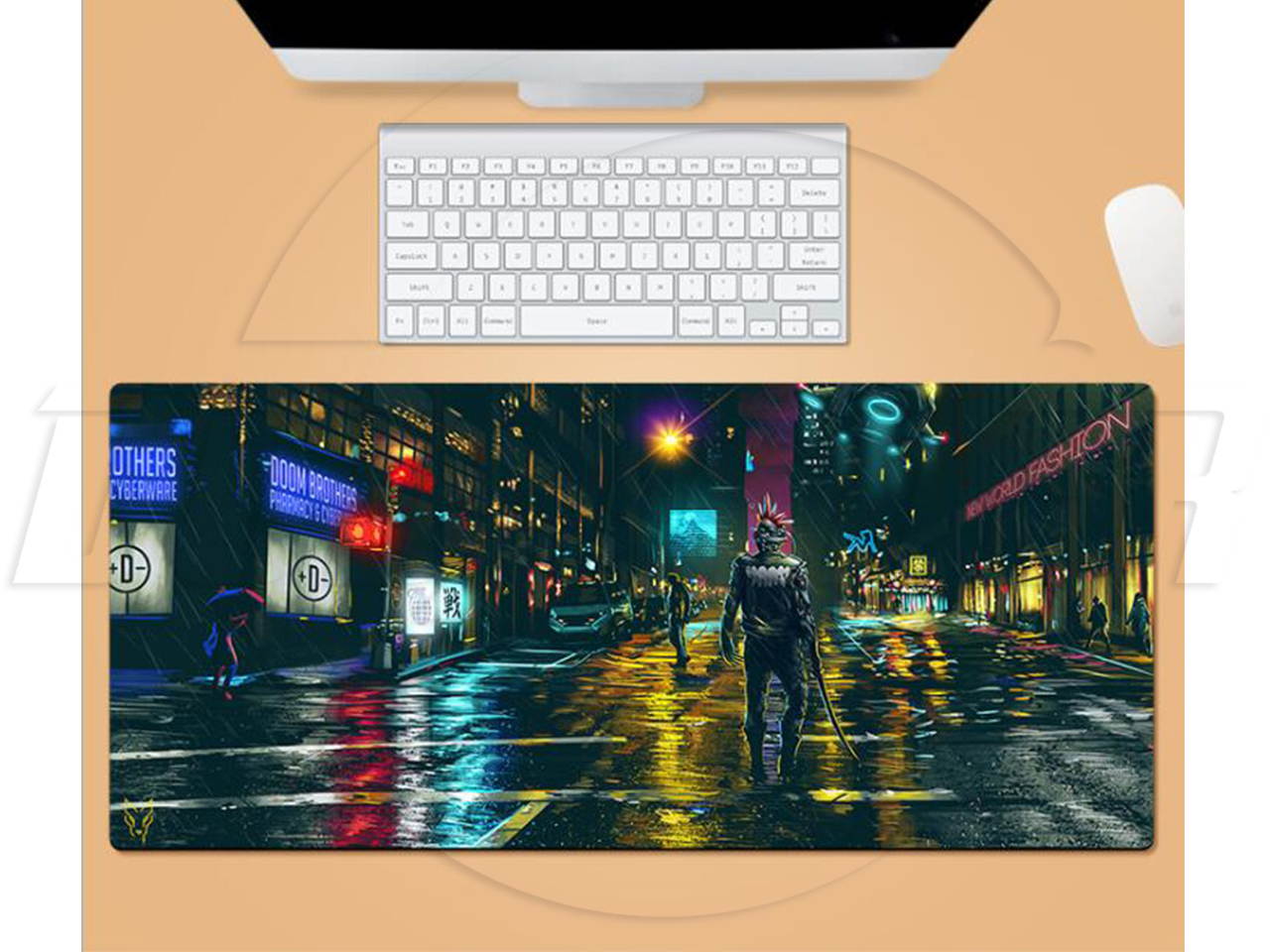 SA Cyberpunk 2077 Large soft Second element anime mouse pad game keyboard Non-slip Rubber sole Expand mouse pad(0.12&ldquo; x 31.80&rdquo; x 11.80&ldquo;) Suitable for PC/laptop/desktop computer desk Large mouse pad