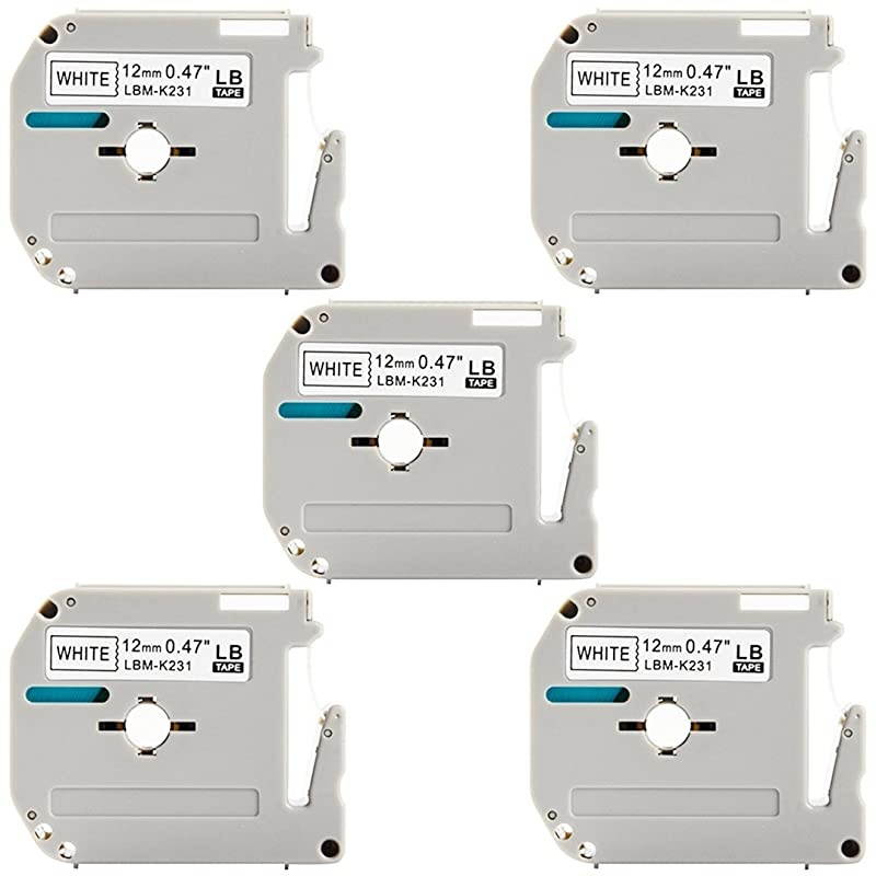 Compatible Label Tape Replacement for Brother Label Maker Tape TZe-251 TZe-151 TZe-451 TZe-651 24mm TZe Tape for P-Touch PT-D600 PT-P700 PTP750W PT2730 ( Clear, White, Yellow, Red, 4-Pack )