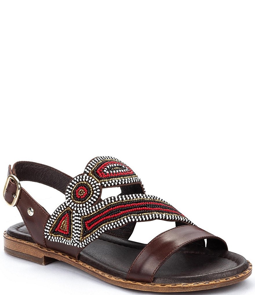 Pikolinos Algar W0X Beaded Leather Sandals