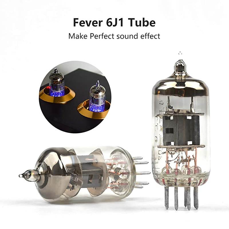 Audio 6J1 Tube Preamplifier Bluetooth 50 HiFi Treble Bass Adjustment Audio Preamplifier DC12V Amplifier Preamp for Home Theater System Silver+Bluetooth 50