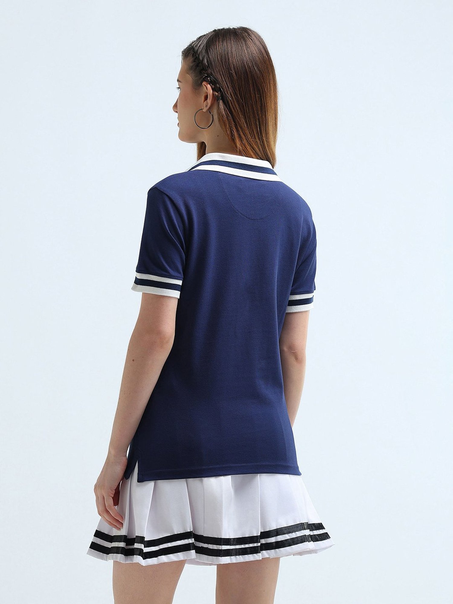 U.S. Polo Assn. Blue Logo Print Polo T-Shirt