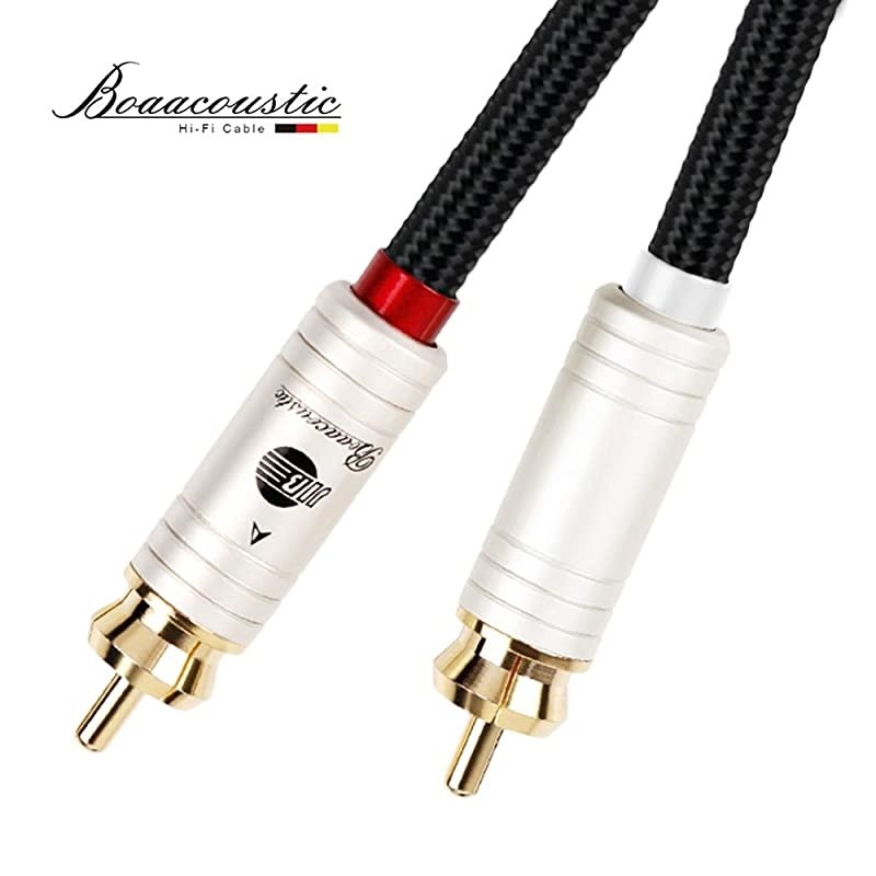 JIB  4N OFC HiFi 2RCA Male to 2RCA Male Audio Cable 65ft