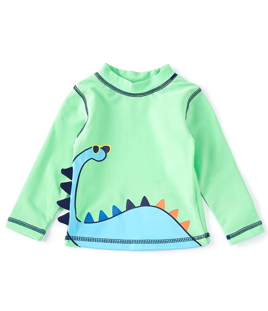 Tea Collection Baby Boys 3-24 Months Long-Sleeve Pineapple Print Rashguard Swimsuit