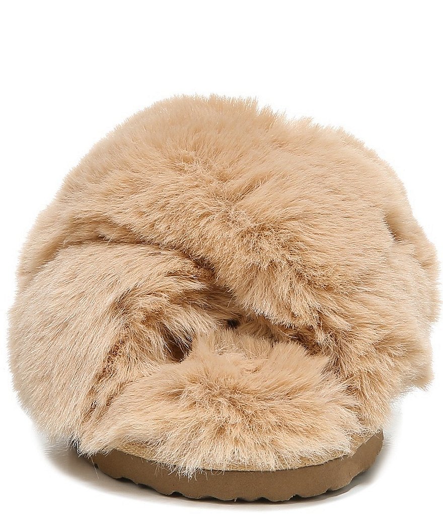 Sam Edelman Jeane Faux Fur Criss Cross Slippers