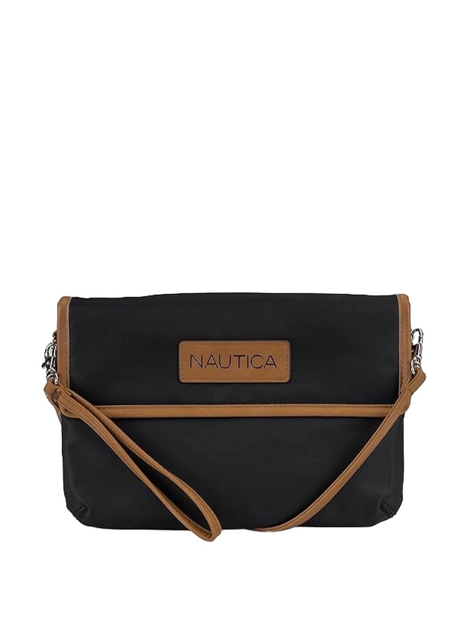 Nautica Black Solid Medium Sling Handbag