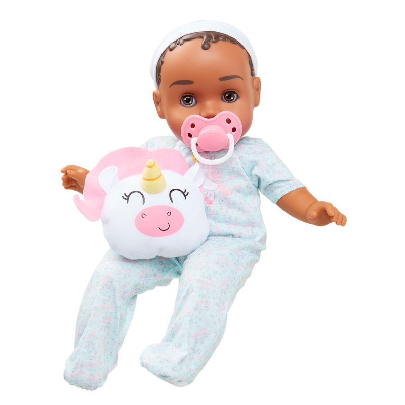 Perfectly Cute My Sleepy Baby - 14" Baby Girl Doll - Dark Brown Hair