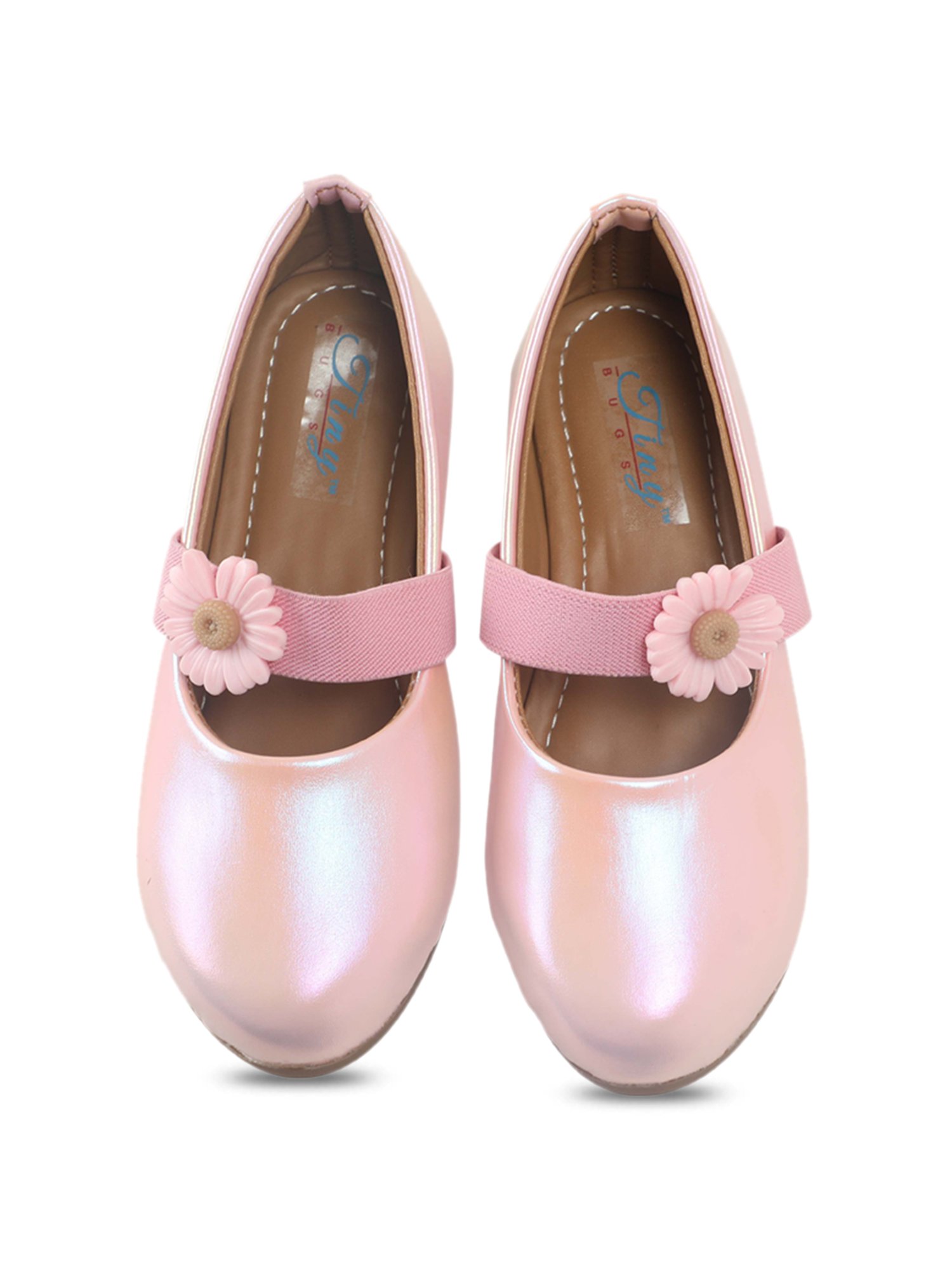 Tiny Bugs Kids Pink Mary Jane Shoes
