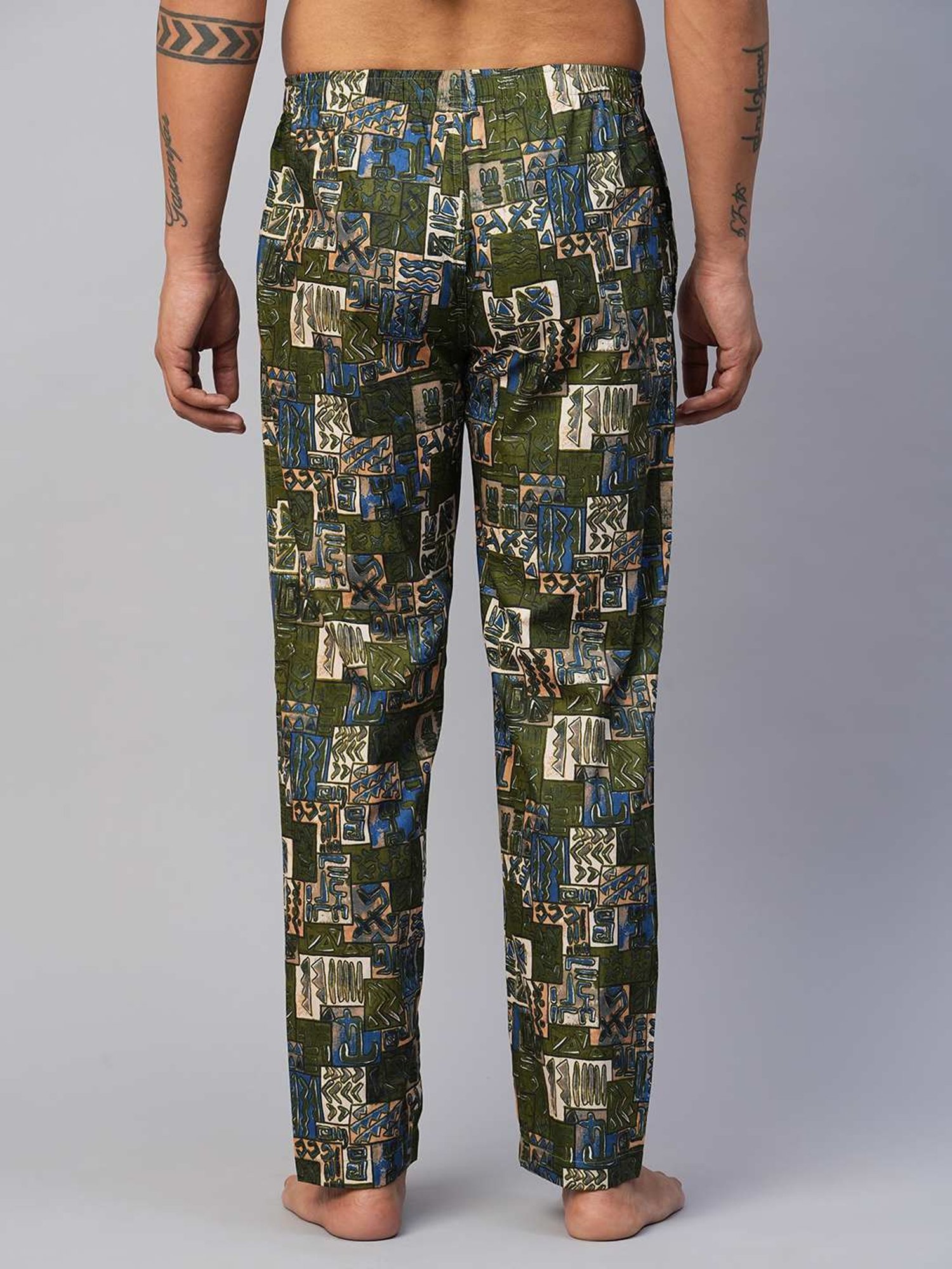 Urban Scottish Multicolored Regular Fit Printed Lounge Pants