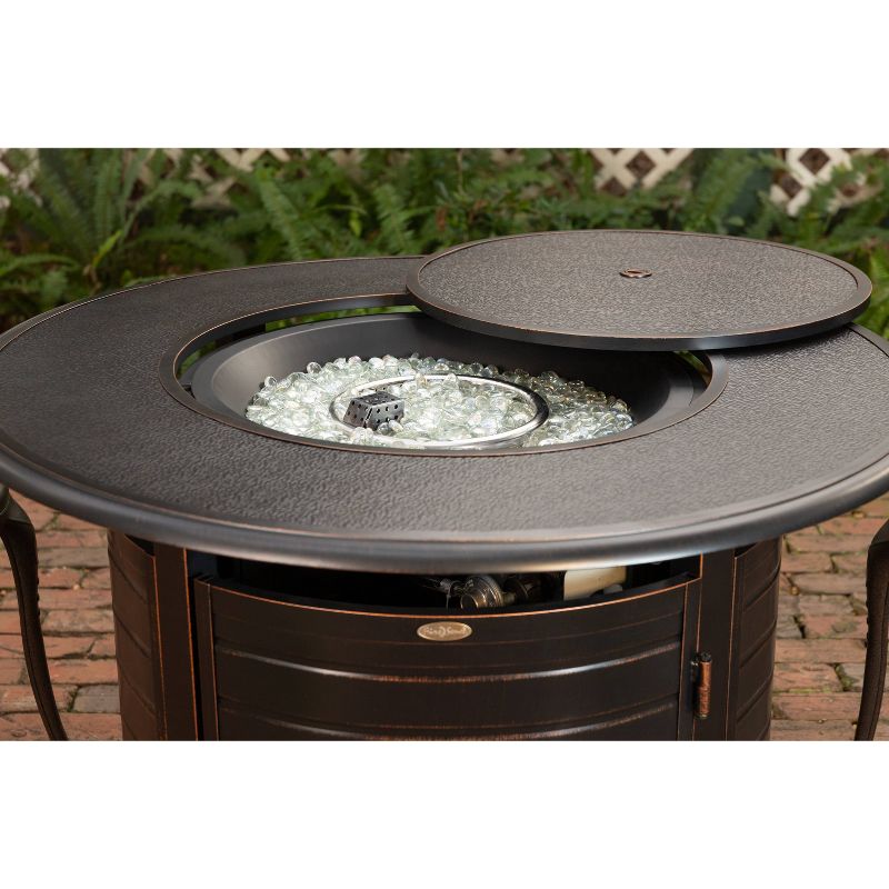 Finn Round Aluminum LPG Fire Pit - Fire Sense