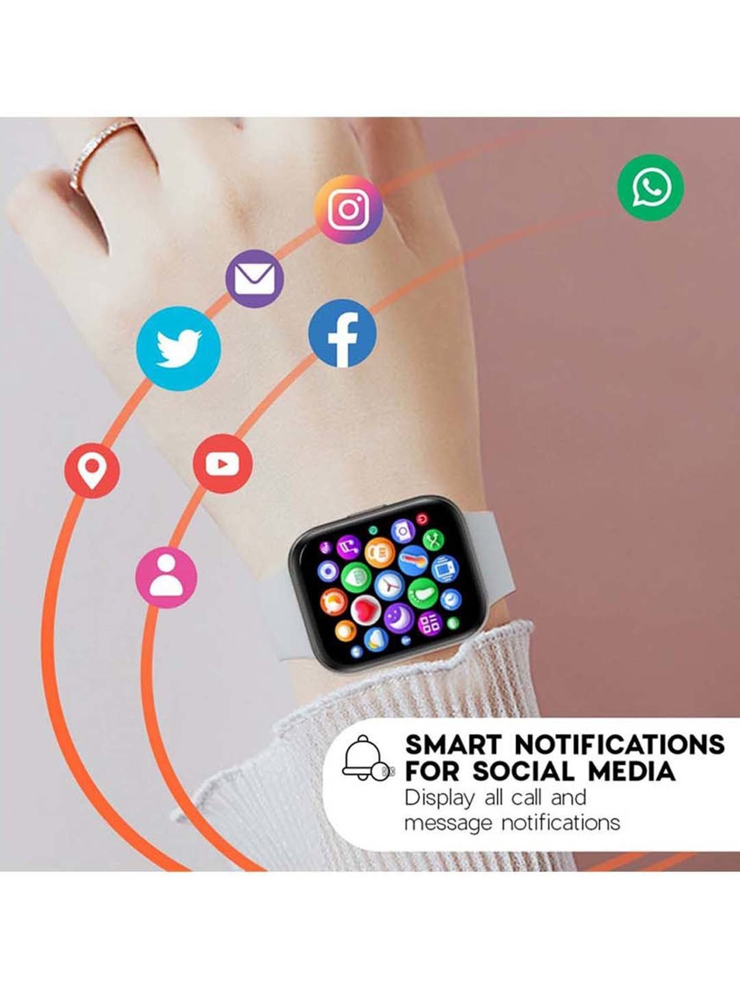 I Kall W1 Smartwatch (Black)