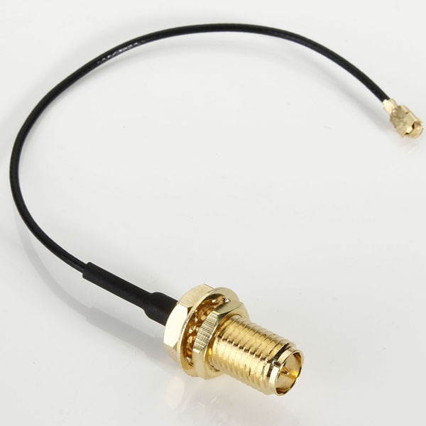 10cm PCI U.FL / IPX to RP-SMA Female Jack Pigtail Cable