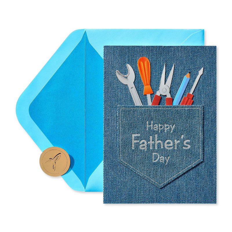 Father's Day Greeting Card Jean Pocket and Tools - PAPYRUS