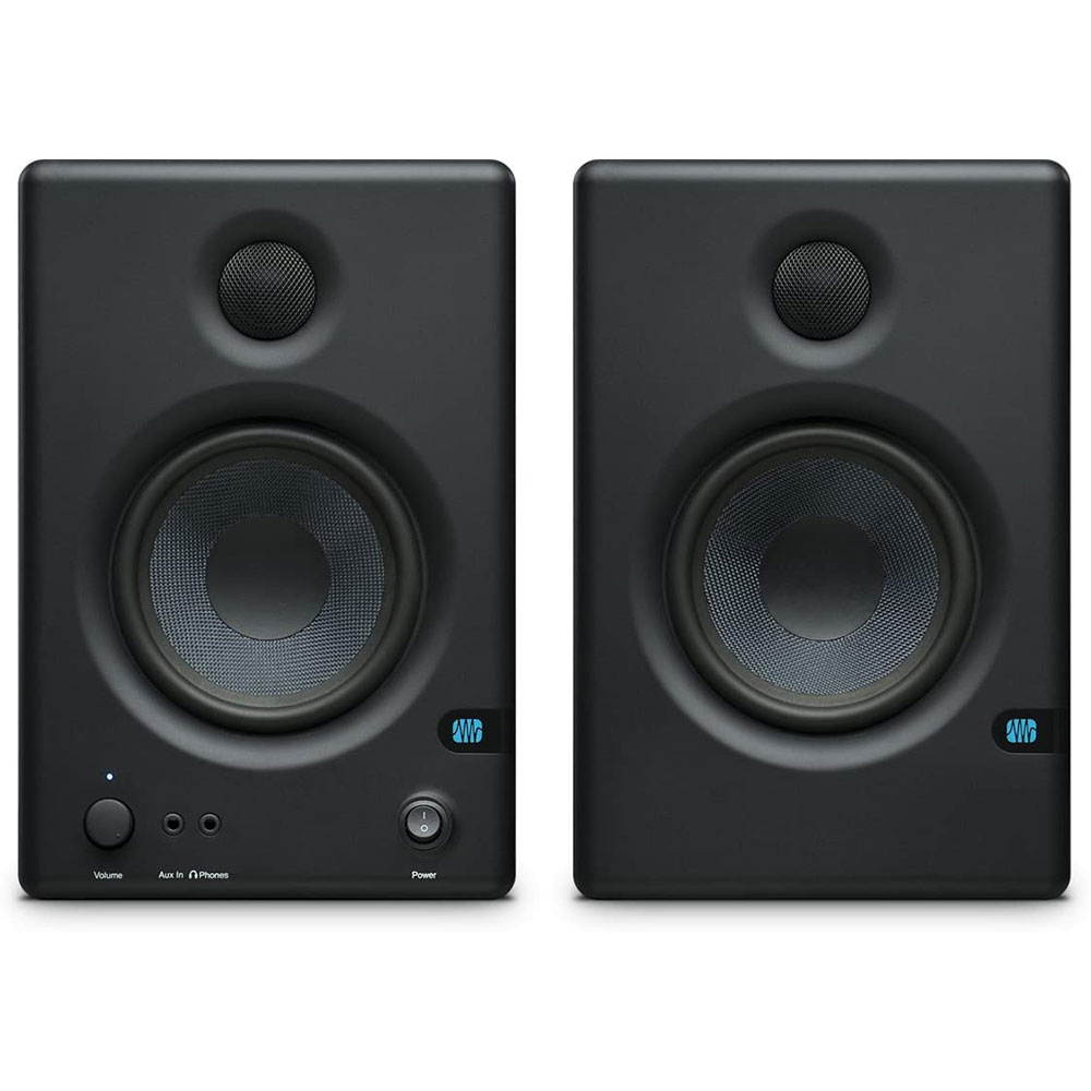 PreSonus Eris E4.5 Hi-Definition 2-Way 4.5" Nearfield Monitors (Pair) Bundle with Polsen Studio Monitor Headphones