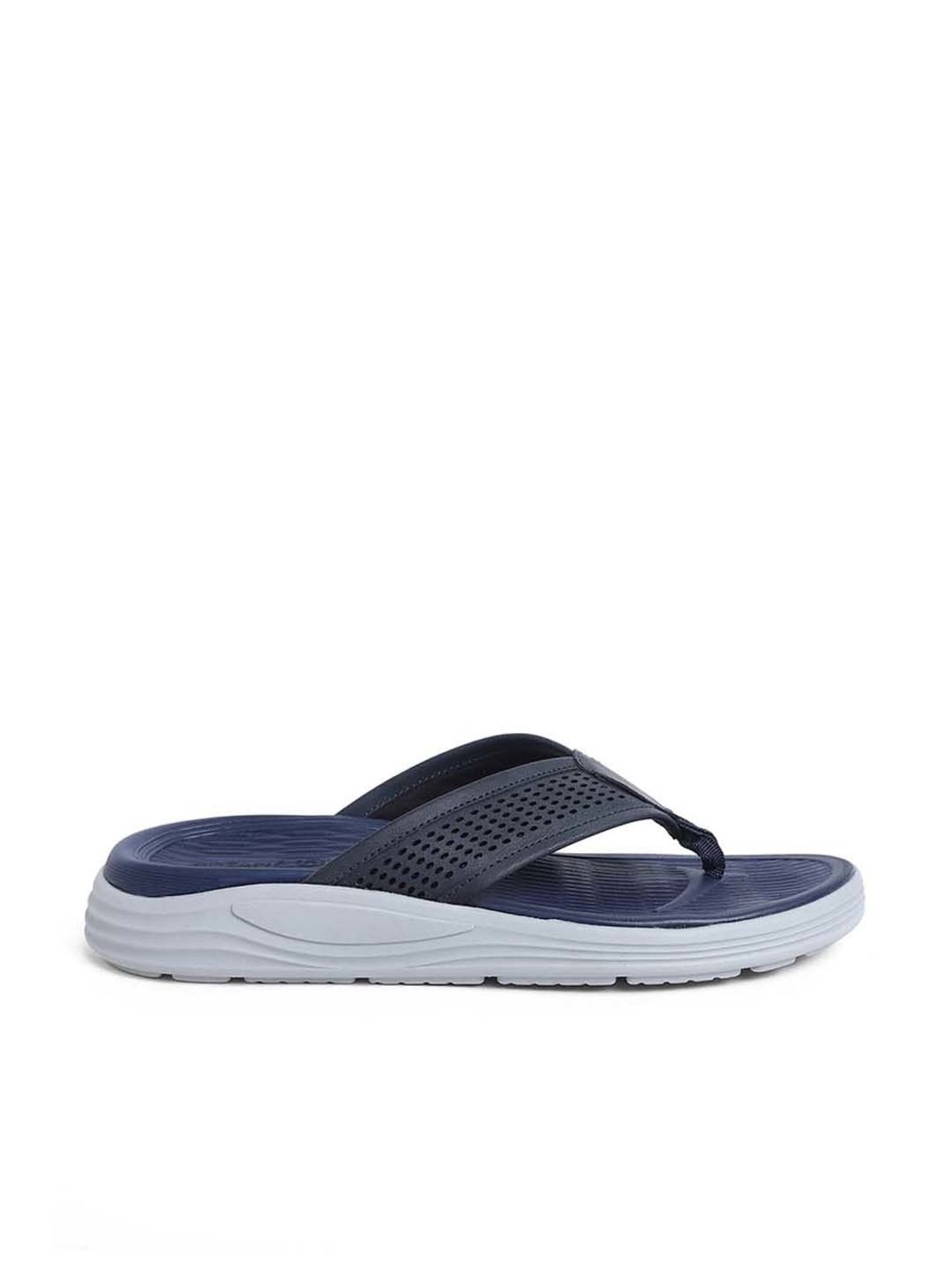 Mozafia Men's Navy Flip Flops