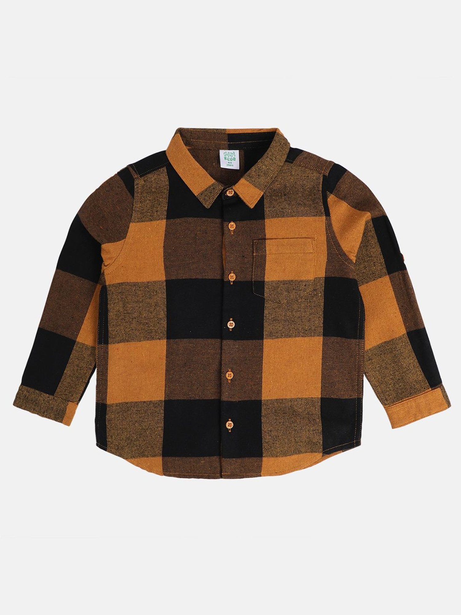 MINIKLUB Boys Multicolor Checks Full Sleeves Shirt