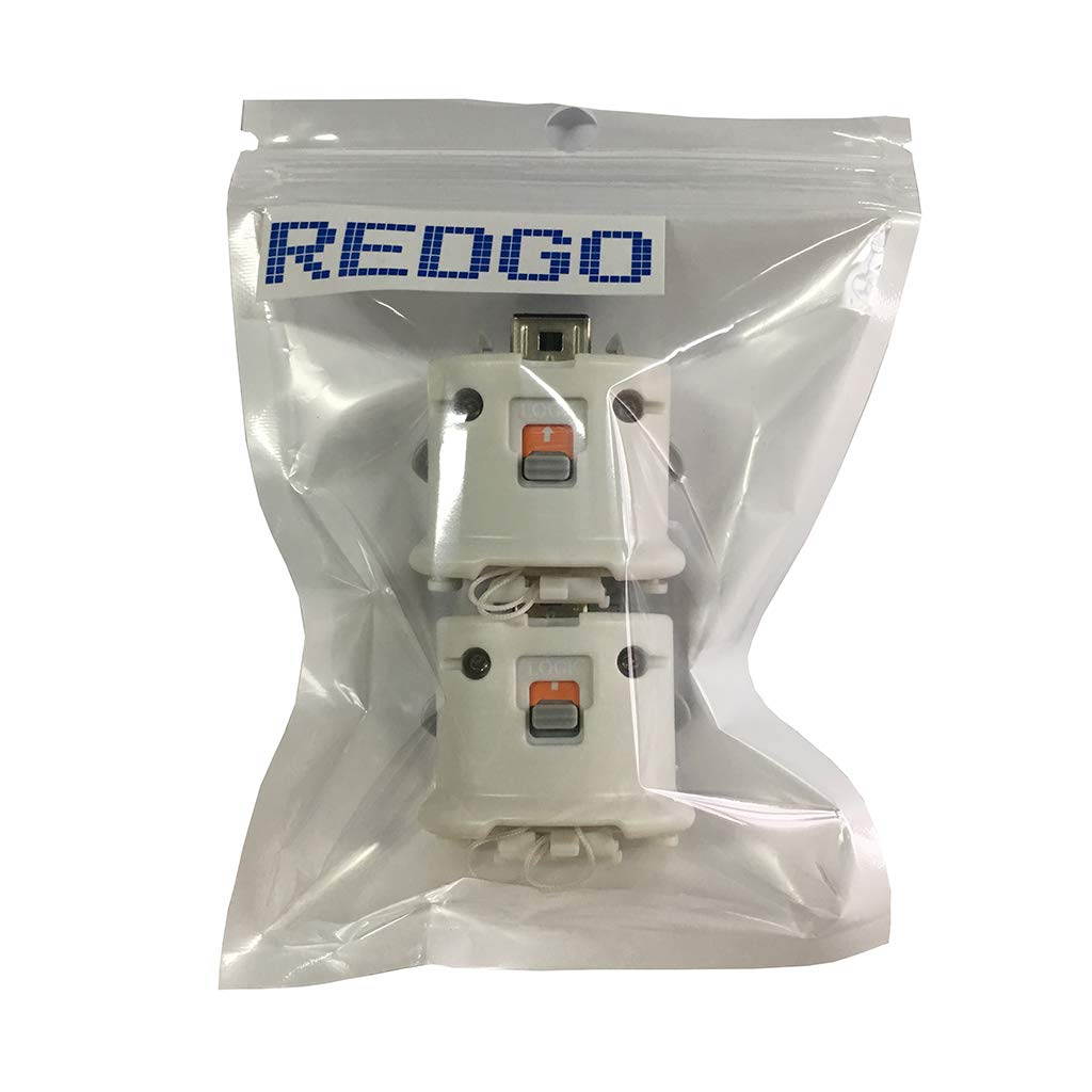 REDGO 2X Motion Plus Adapter Sensor for Nintendo Wii Wii U Remote Controller White