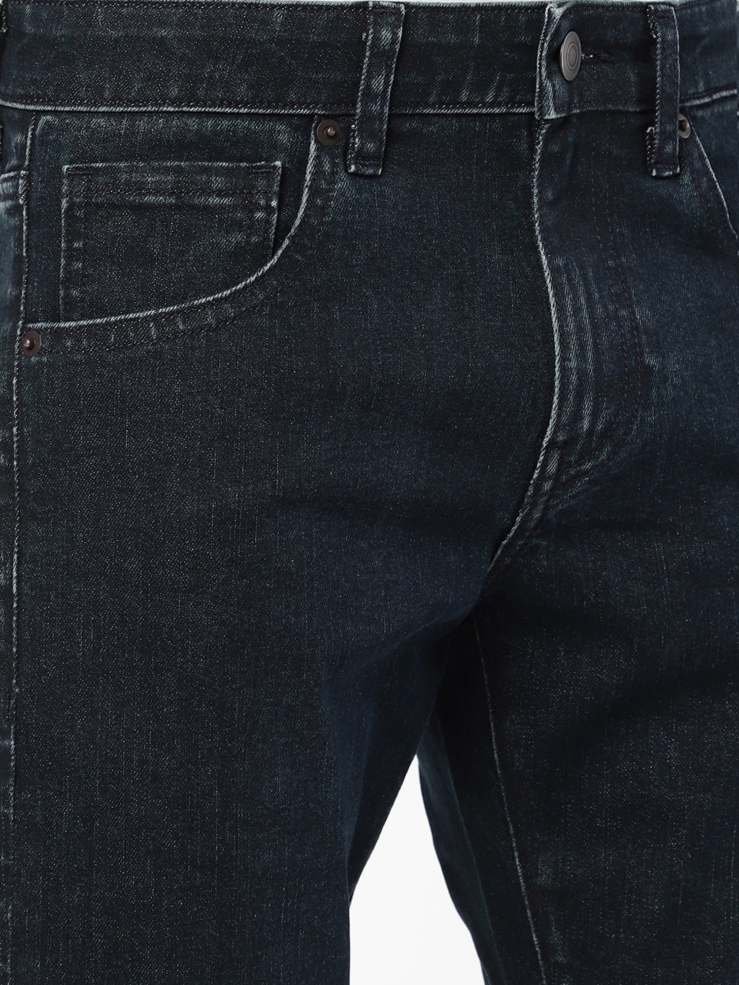Passion Dark Blue Slim Fit Lightly Washed Jeans
