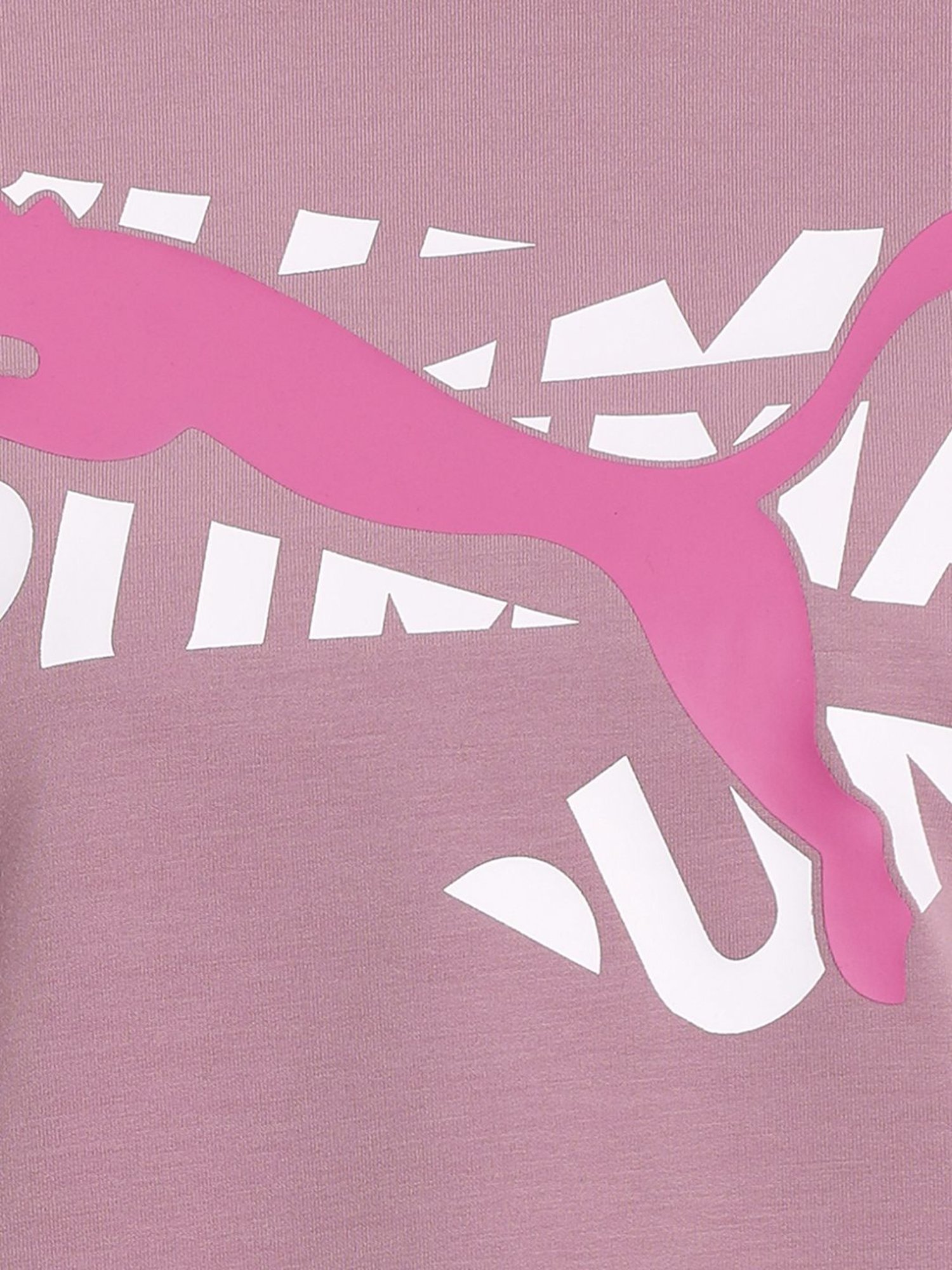 Puma Pink Printed Sports Sweatshirt