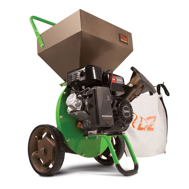 Earthquake 30520 Tazz Viper 212cc Gas Wood Chipper Shredder Mulch Bag, Green (2 Pack)